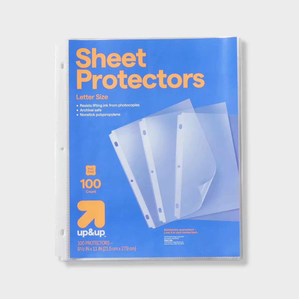 Letter Sheet Protectors Clear - up&up™ | Target