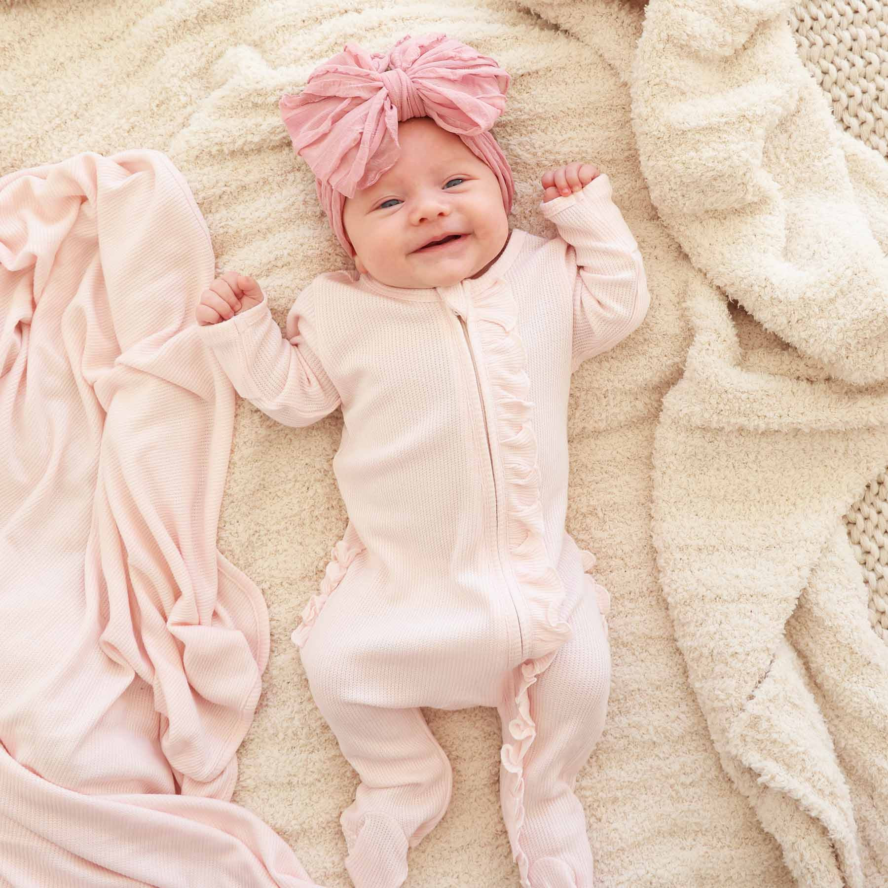 Girl Ruffle Zipper Footies | Best Sellers | Caden Lane