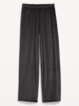 High-Waisted Velour Pajama Pants for Women | Old Navy (US)