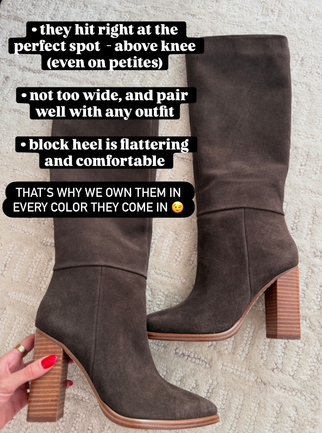 My favorite tall boots petite friendly and on sale 25% off today only size 7 

#LTKSaleAlert #LTKPetite