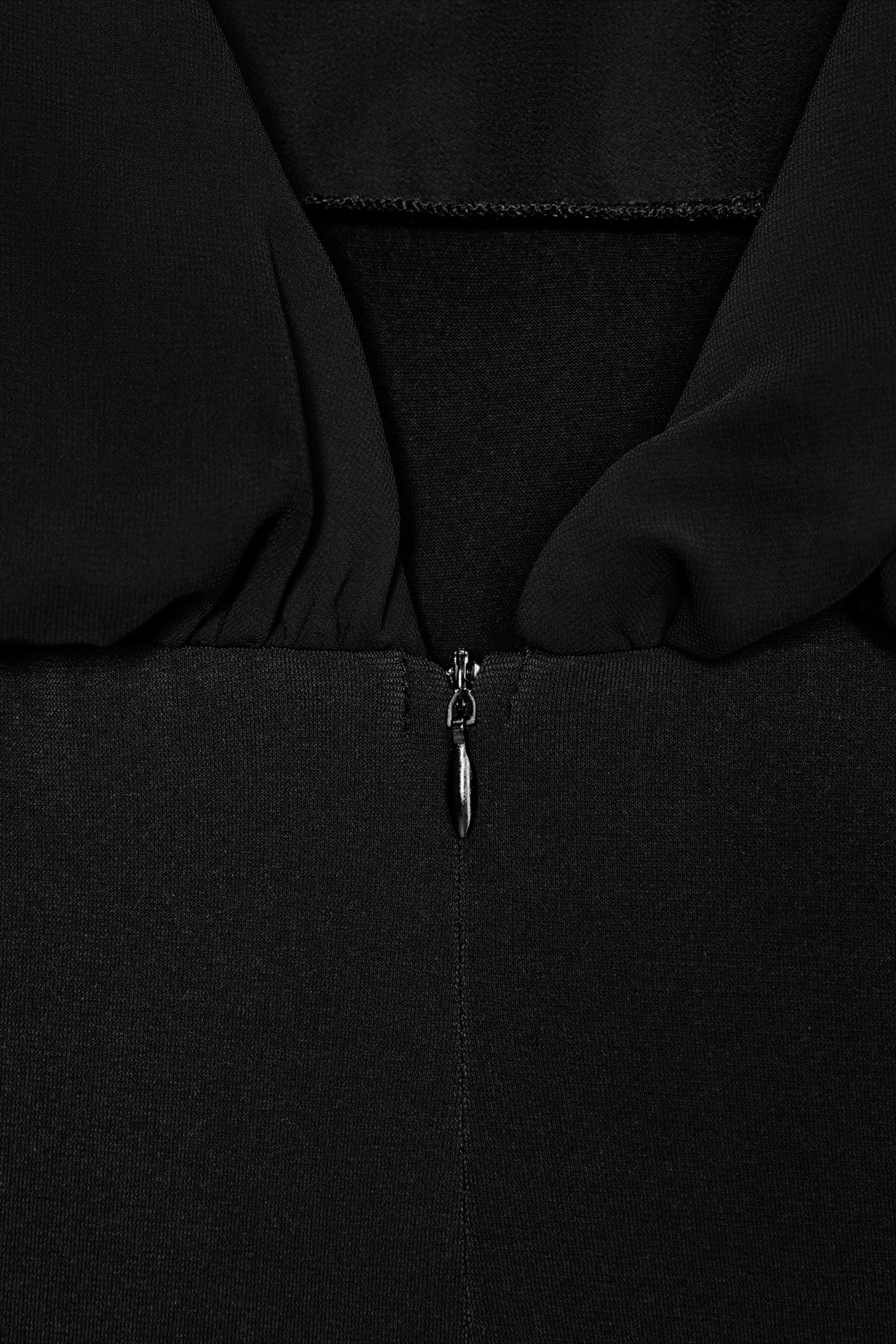 COMBINATION GEORGETTE BOW BODYSUIT | Zara US