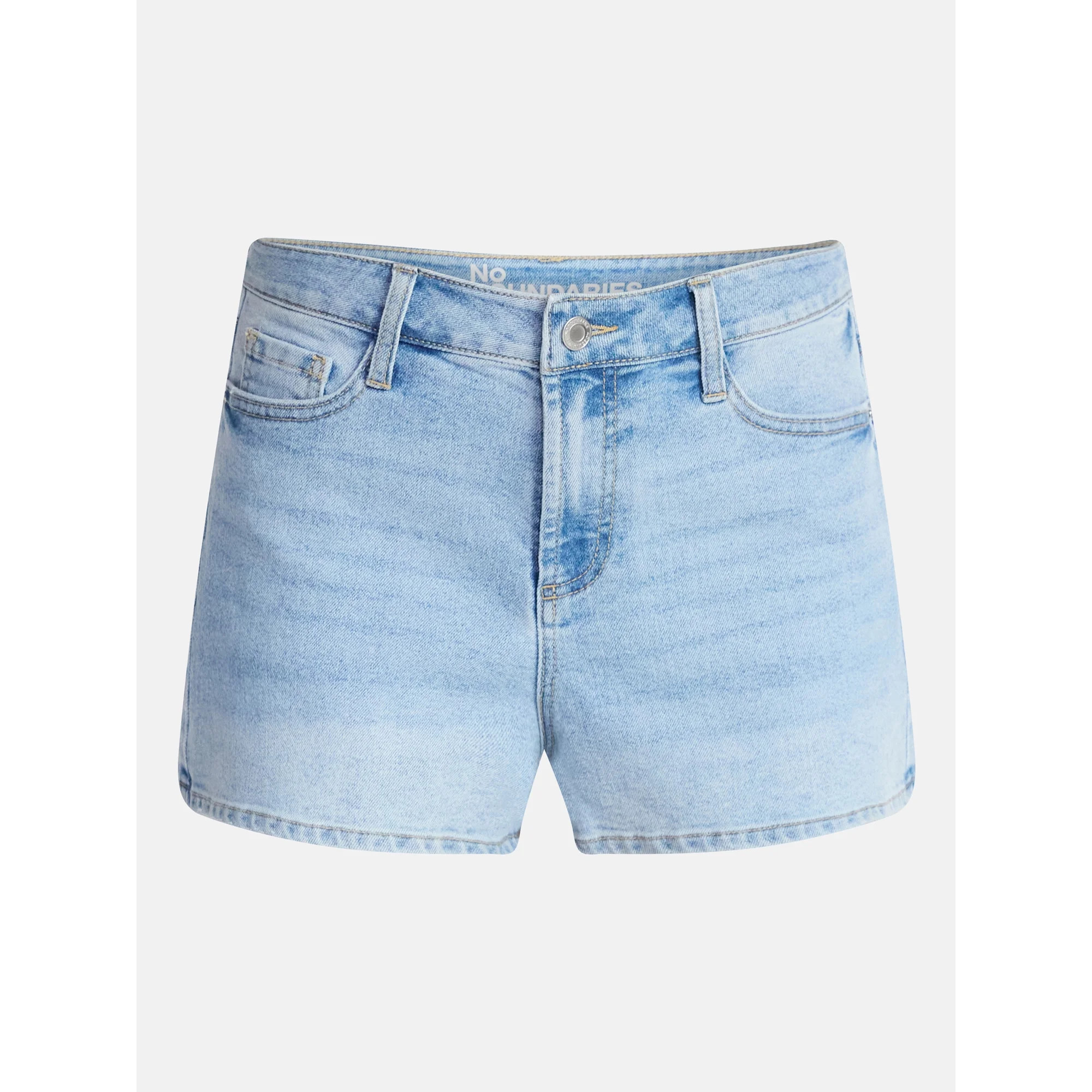 No Boundaries Denim Mom Shorts, 2.25" Inseam, Women's 00-20 | Walmart (US)