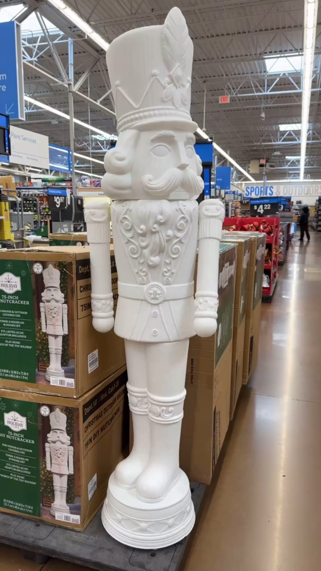 Have you bought the viral nutcrackers? Trying to convince my husband that we NEED them! 😅 

#nutcracker #walmart #christmas #merrychristmas #decor #christmasdecor