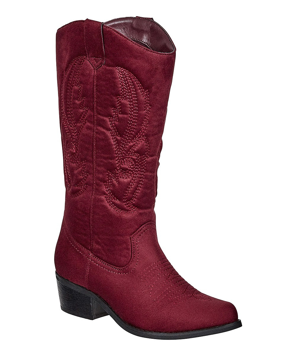 Pierre Dumas Women's Western Boots RED - Red Cowgirl Cowboy Boot - Women | Zulily