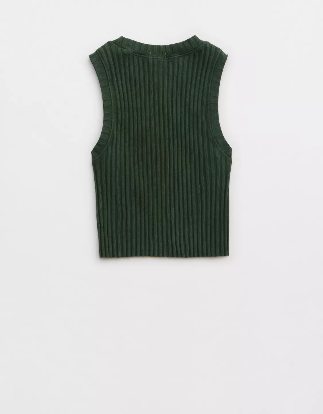 Aerie High Neck Ribbed Tank Top | Aerie