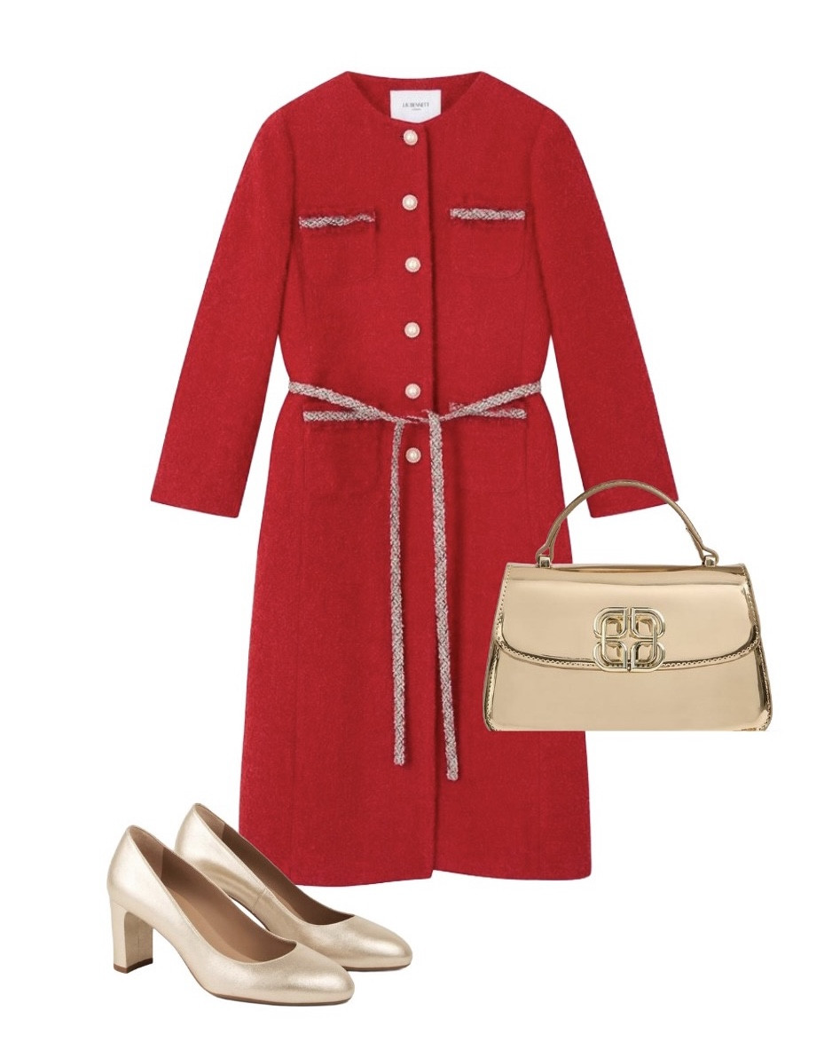It’s your last day to catch 20% off all new season AW25 styles at LK Bennett London! Here are a few of my favourites - the Vera Red Tweed Collarless Coat (so Parisian / Chanel!!), Annabelle Gold Patent Top Handle Bag and Winola Gold Suede Leather Courts. Don’t be afraid to wear metallic accessories for the day, they elevate the simplest look and go with everything! 💫

#LTKautumn #LTKluxury #LTKuk