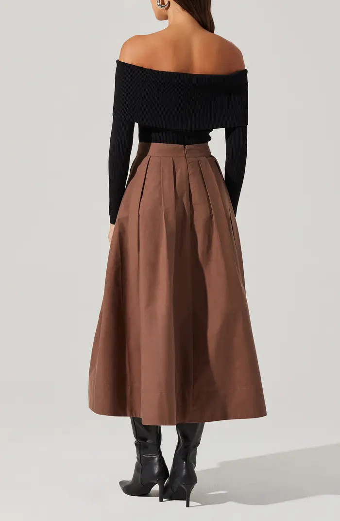 ASTR the Label Foldover Off the Shoulder Rib Sweater | Nordstrom | Nordstrom