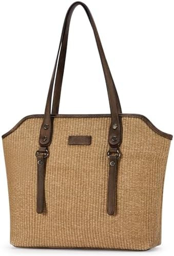 Tote Bag for Women,Large Capacity Tote Purses for Women,Vegan Leather Daily Travel Work Beach Sho... | Amazon (US)