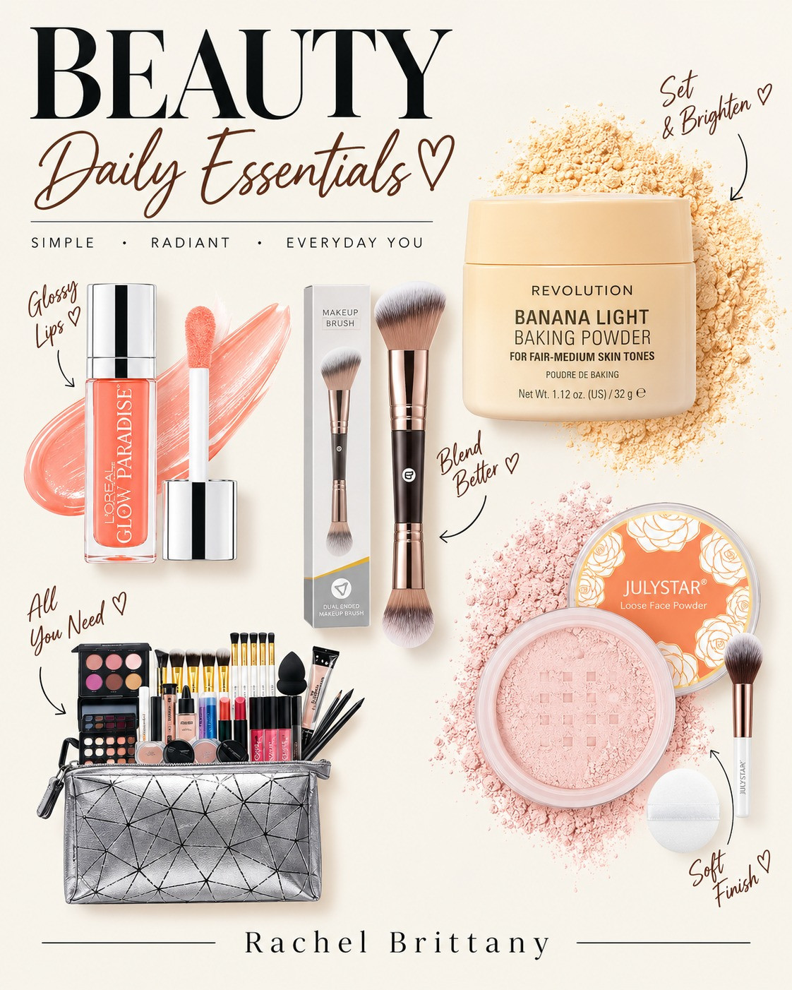 My everyday makeup essentials for a flawless look. Can't skip these! #MakeupRoutine
 

 #LTKU #LTKSaleAlert #LTKBeauty
