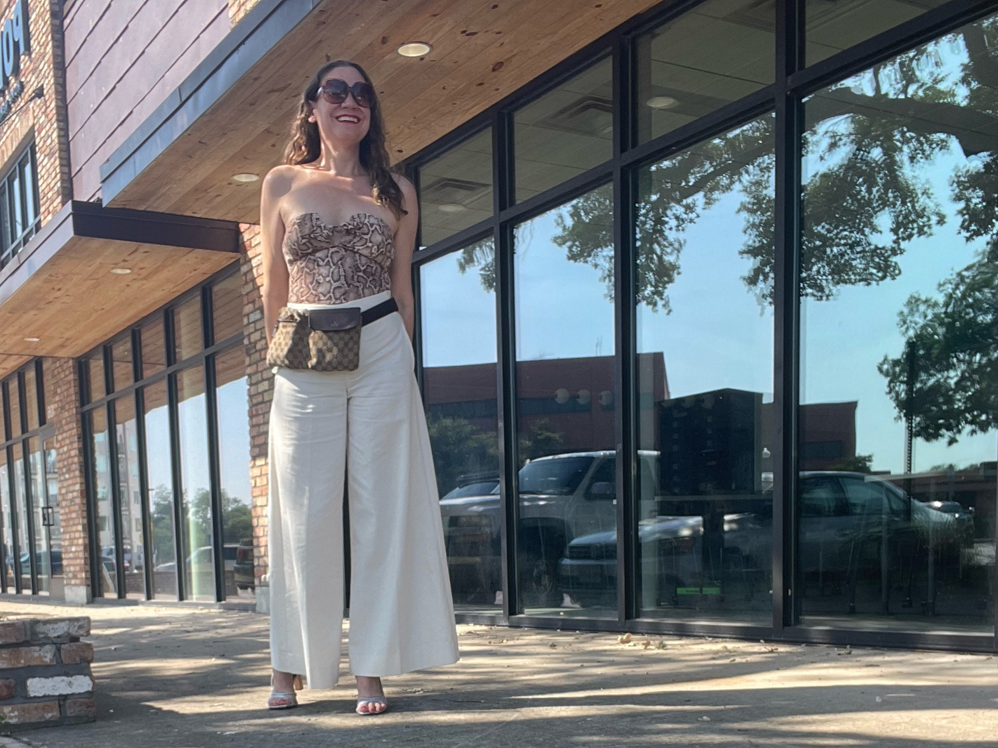 A go to for the season? Swim as bodysuit and the perfect white pants! Such an easy and breezy outfit formula! #investmentpiece 

#LTKSwim #LTKOver40 #LTKSeasonal