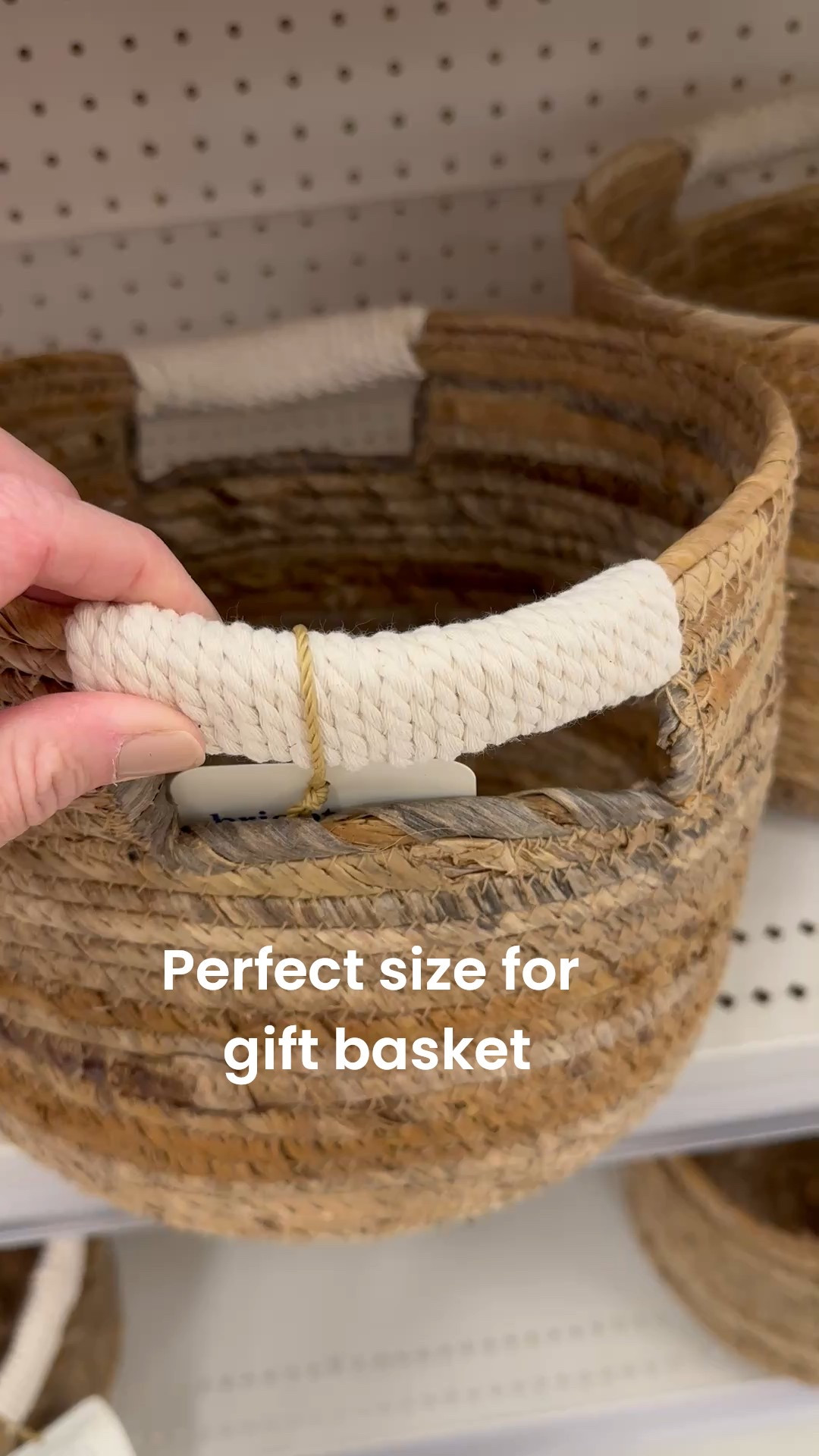 Woven basket for creating gift baskets on sale, perfect size too 

#LTKFamily #LTKKids #LTKSeasonal