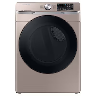 Samsung 7.5-cu ft Stackable Steam Cycle Smart Electric Dryer (Champagne) | Lowe's