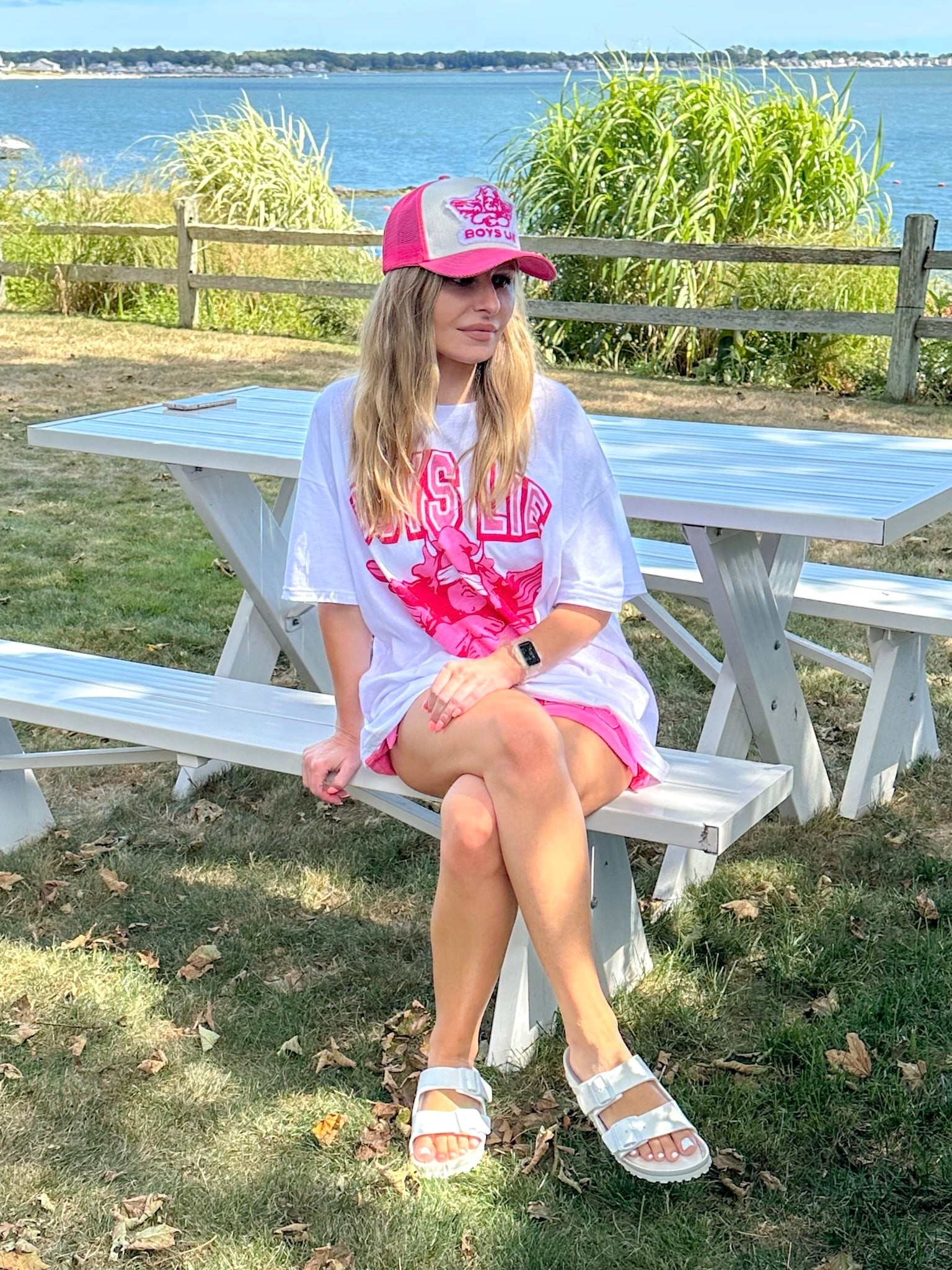 Soaking up these surprise summer vibes in October! ☀️

#Boysliebabe #Boysliebrand #StreetwearMeetsBeach #Y2Kfashionvibes
#StyleOnTheSand #OutfitOfTheBeachDay #PinkOutfitInspo #connecticutshore #longislandsound 

#LTKSeasonal #LTKActive