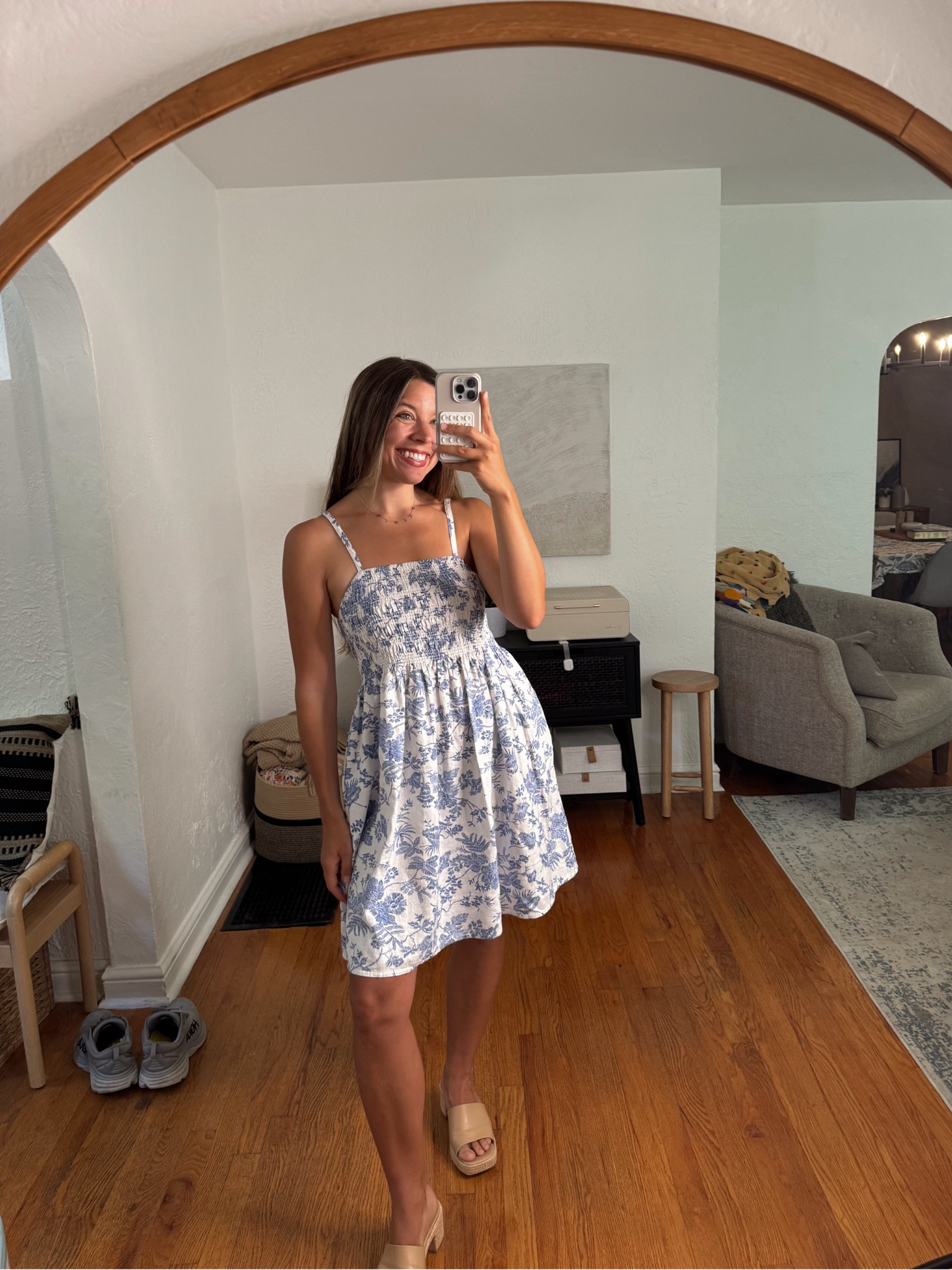 Wearing a S in this target dress! Runs a little big 

#LTKFindsUnder50 #LTKSeasonal