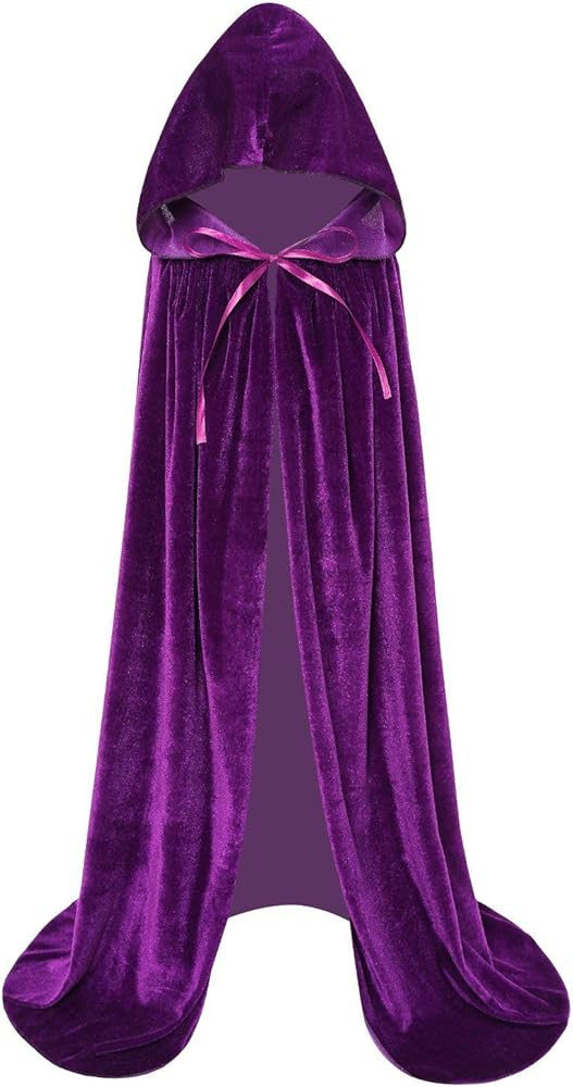 Makroyl Kids Velvet Cloak Cape With Hooded For Halloween Christmas Cosplay Costumes | Amazon (US)