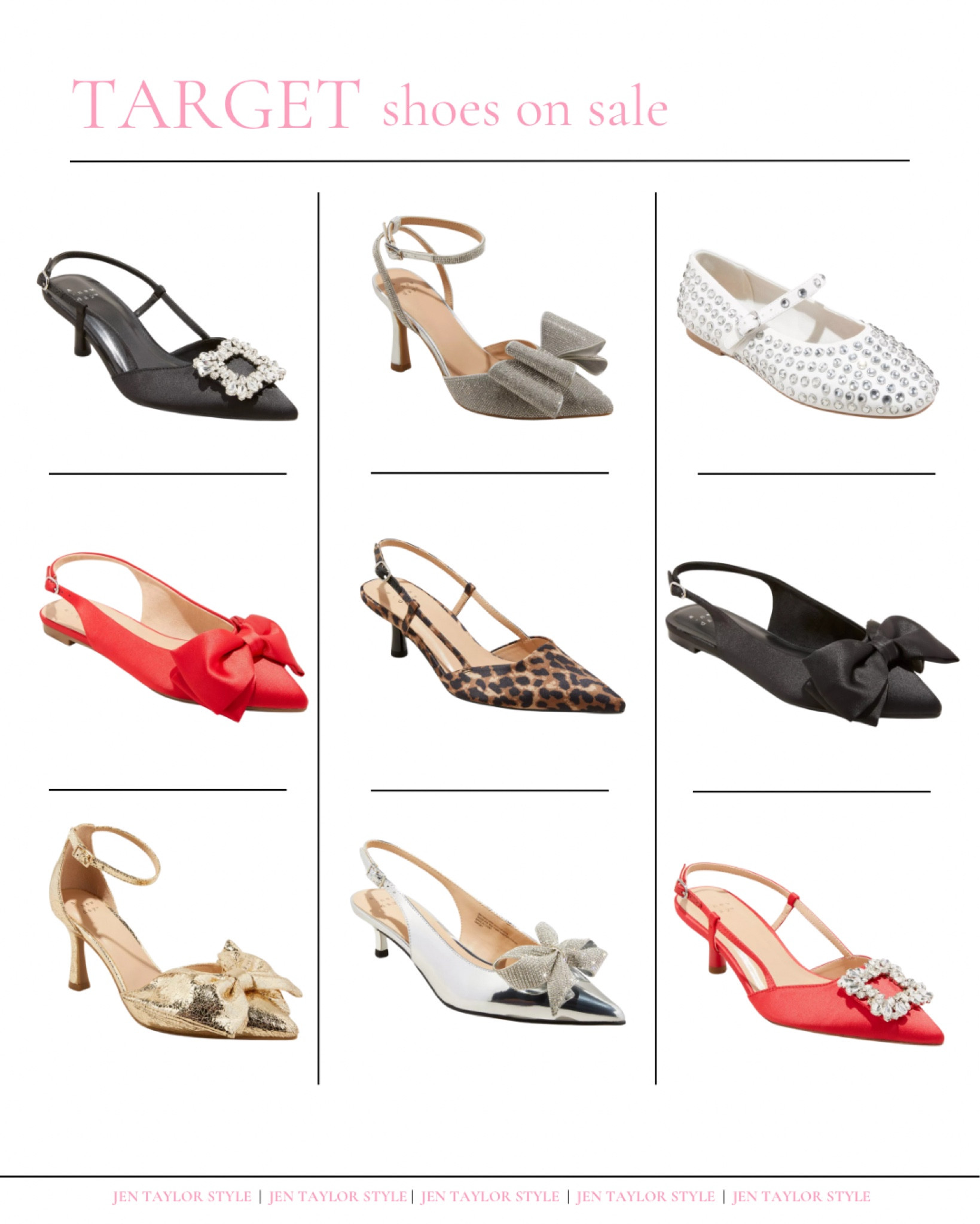 Holiday outfits need sparkly shoes and these Target shoes are all on sale! Love all the bows and sparkles! ✨

#LTKHoliday #LTKSaleAlert #LTKParties