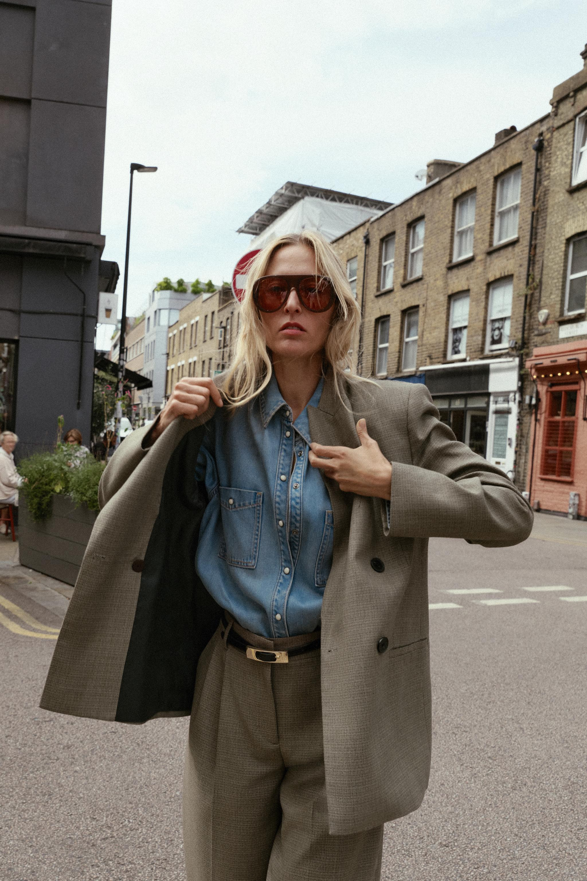 DOUBLE BREASTED BLAZER WITH SHOULDER PADS | Zara US