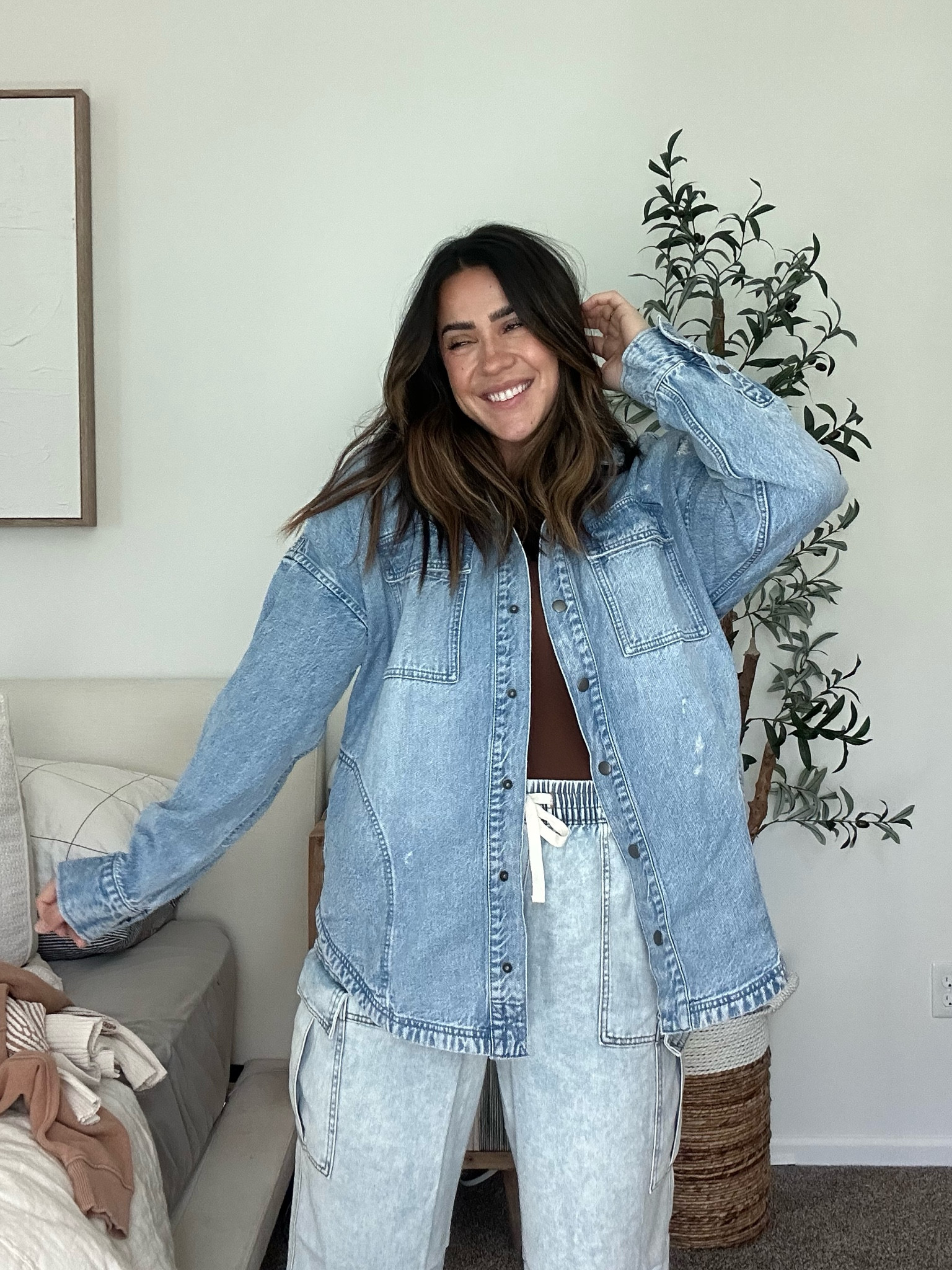 Denim shaket on sale! I got a medium. Jean jacket from aerie. 

#LTKsalealert #LTKmidsize #LTKstyletip