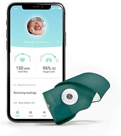 Owlet Smart Sock 3 Baby Monitor with Oxygen & Heart Rate, Deep Sea Green | Amazon (US)