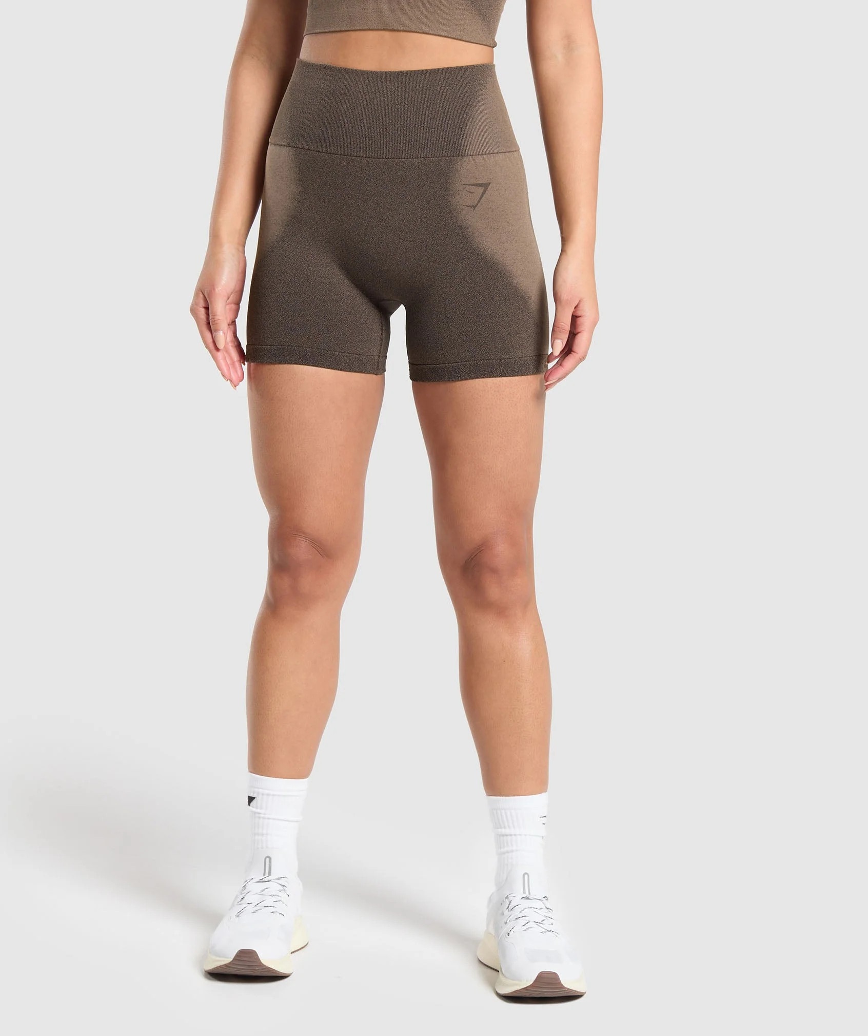 Gymshark Blur Seamless Shorts - Archive Brown/Soul Brown | Gymshark CA