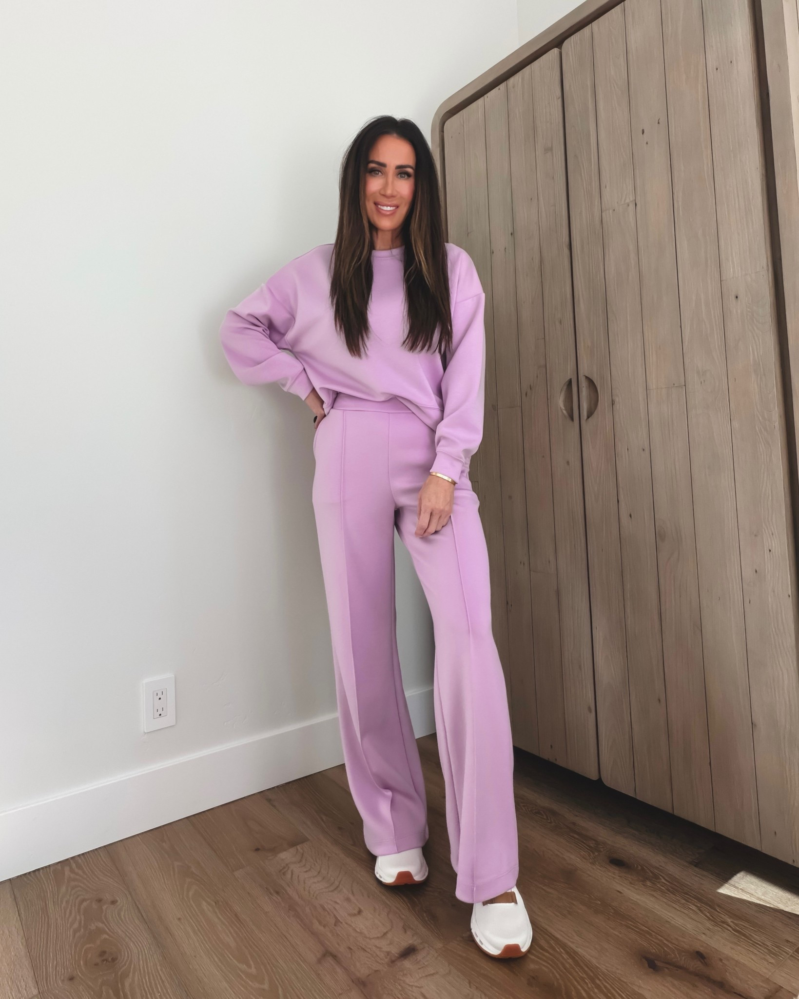 This Fun new color is on SALE $22 for the matching set!! Sz small in top, XS in pant reg length …I’m 5’5” and the short length was too short 

The most deliciously soft and my most worn set for lounging, travel, errands, and school drop off has some new fun spring colors. Even better, they are on sale today for $11 each piece!!  $22 for the entire outfit is crazy!!!! The black is full price and only $44. 

#LTKootd #LTKSeasonal #LTKOver40