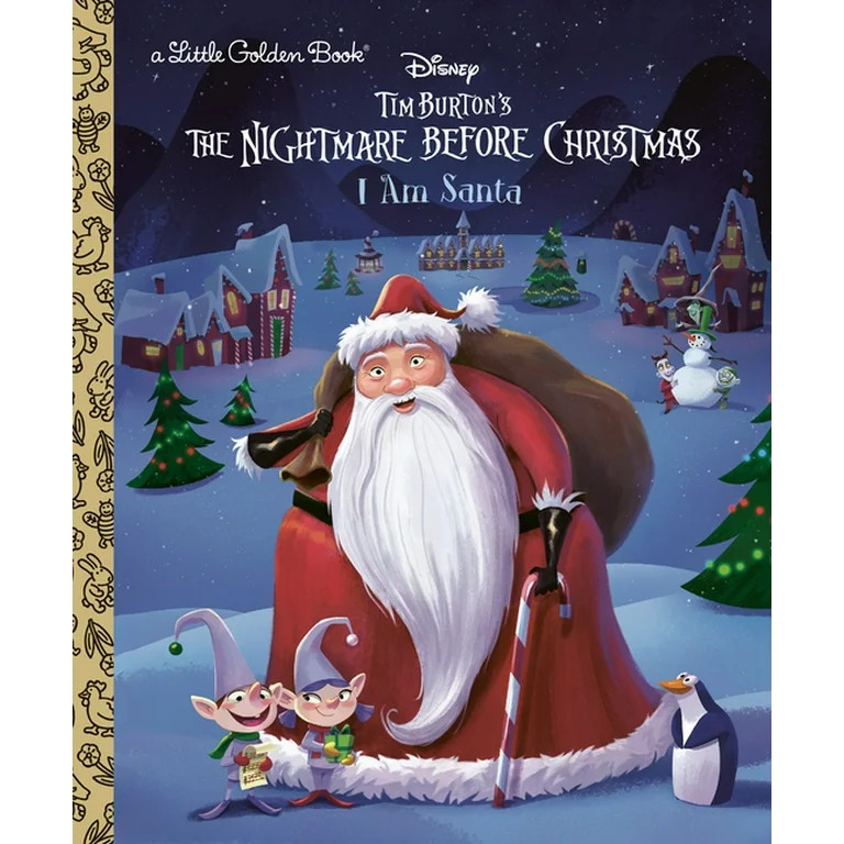 Disney Tim Burton's the Nightmare Before Christmas I am Santa (Little Golden Book) (Hardcover) - ... | Walmart (US)
