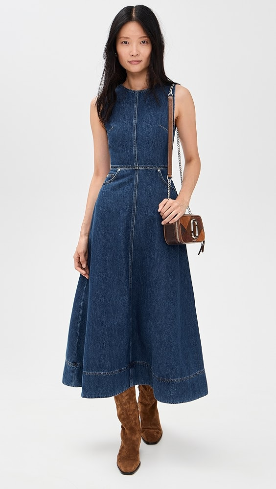 Waterlily Denim Midi Dress | Shopbop
