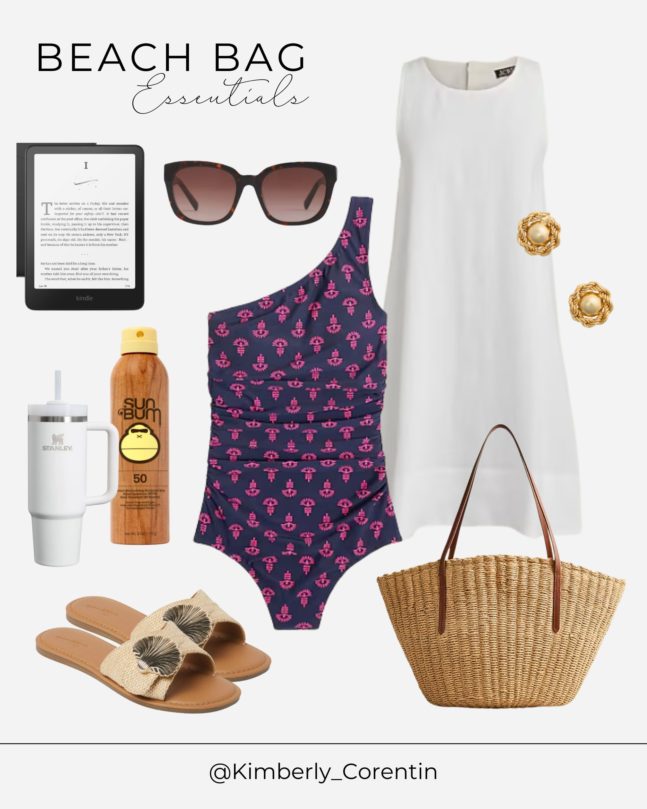 Beach bag essentials for your next beach vacation. I love this one Pease bikini and white dress cover-up. This straw out will be perfect for the beach and could be reused for a night out. Or shopping on the town!

Beach outfits, vacation outfits,spring break, beach bag, straw tote, straw bag, j.crew. Jcrew

#LTKSeasonal #LTKTravel #LTKSwim