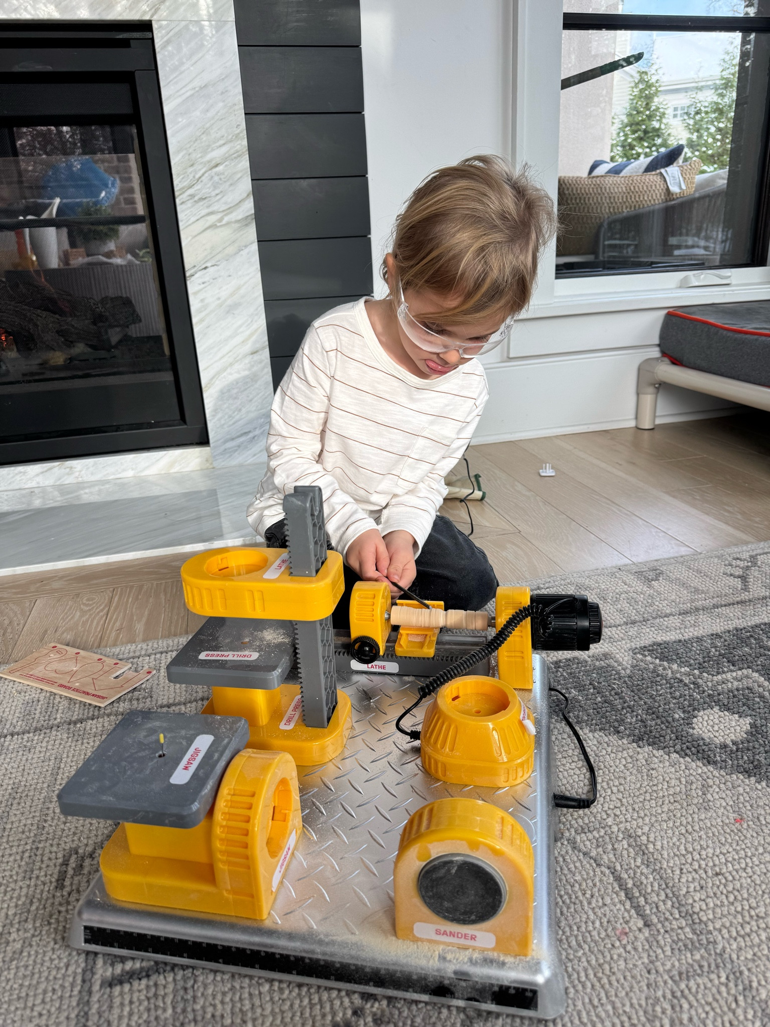 Got a kid that likes to build things and work with their hands…this 4 in 1 woodworking station is as real as it can get. Our little guy already has big design goals! 

Carpenter in training! 

Warning: parental supervision required and labeled for kids 12+. 

#LTKKids