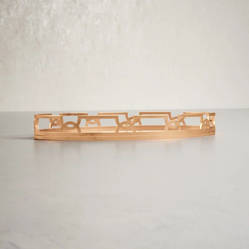 Gold Vanity Decorative Tray | Wayfair North America