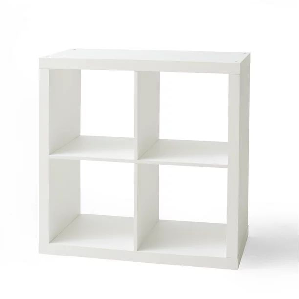 Better Homes & Gardens 4-Cube Storage Organizer, Textured White - Walmart.com | Walmart (US)