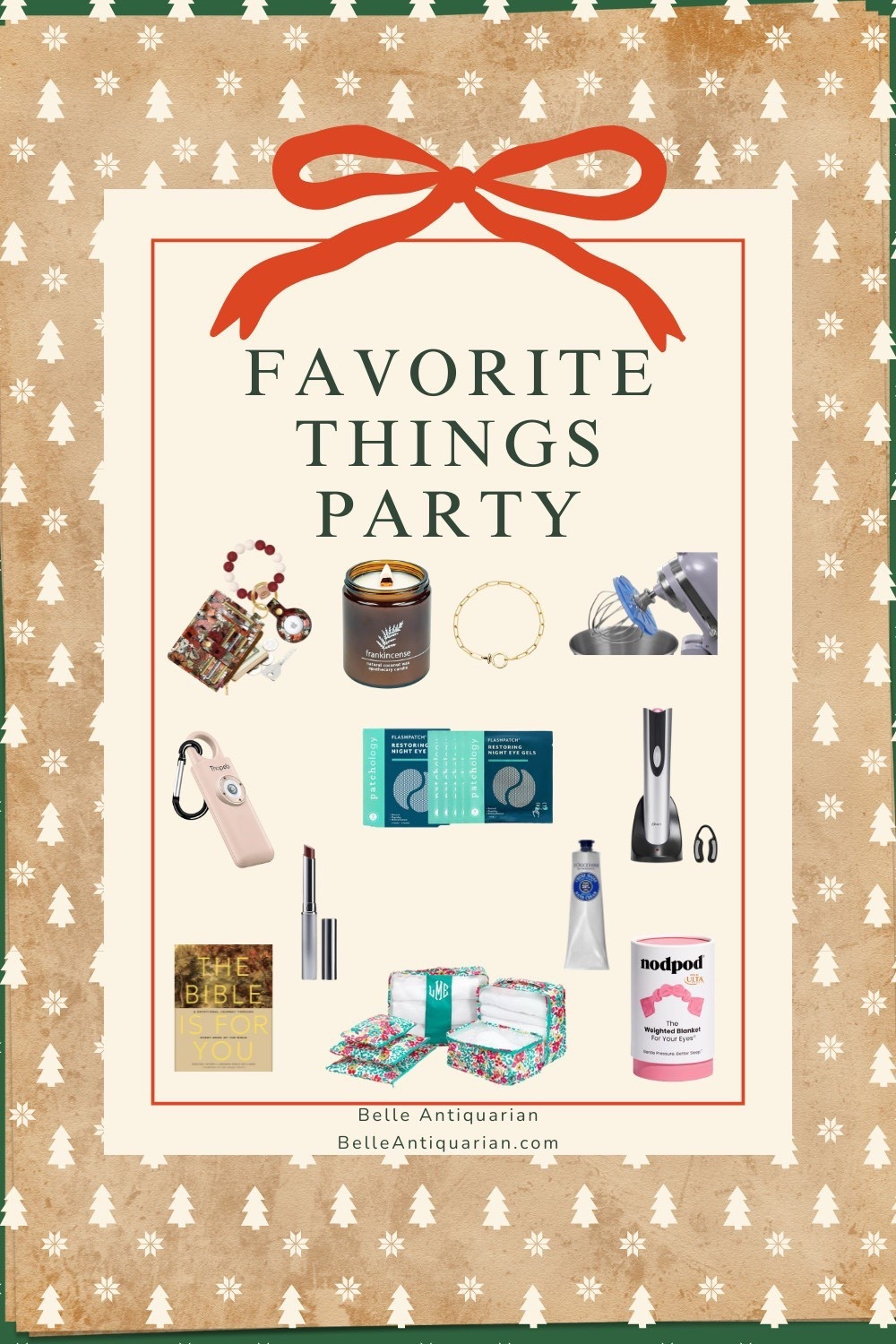 Hosting or attending a Favorite Things Party this season? I rounded up twelve thoughtful gifts that women truly love. These are useful, pretty, budget friendly, and perfect for holiday gifting, girls’ nights, teacher gifts, or stocking stuffers.

You will find everything from a wallet wristlet keychain with an AirTag holder to a cordless wine opener, a Whisk Wiper Pro for your stand mixer, my favorite L’Occitane shea butter hand cream, personal safety essentials, a gorgeous paperclip bracelet, and a cozy crackling wood wick candle. I also added beauty favorites like the Clinique Nude Honey Almost Lipstick and restoring night eye gels, plus a daily devotional that makes a meaningful gift.
.
Click to shop the full collection and save your favorites for your next party or gift exchange.
.
.
.
favorite things party, gift ideas for women, holiday gift exchange, budget friendly gifts, women’s gifts 2025, stocking stuffer ideas, hostess gifts, party gift ideas, LTK gift guide, affordable women’s gifts, Christmas gift ideas women, beauty and home gift ideas 

 #LTKGiftGuide #LTKHoliday #LTKFindsUnder50

#LTKmomlife #LTKGiftGuide #LTKHoliday