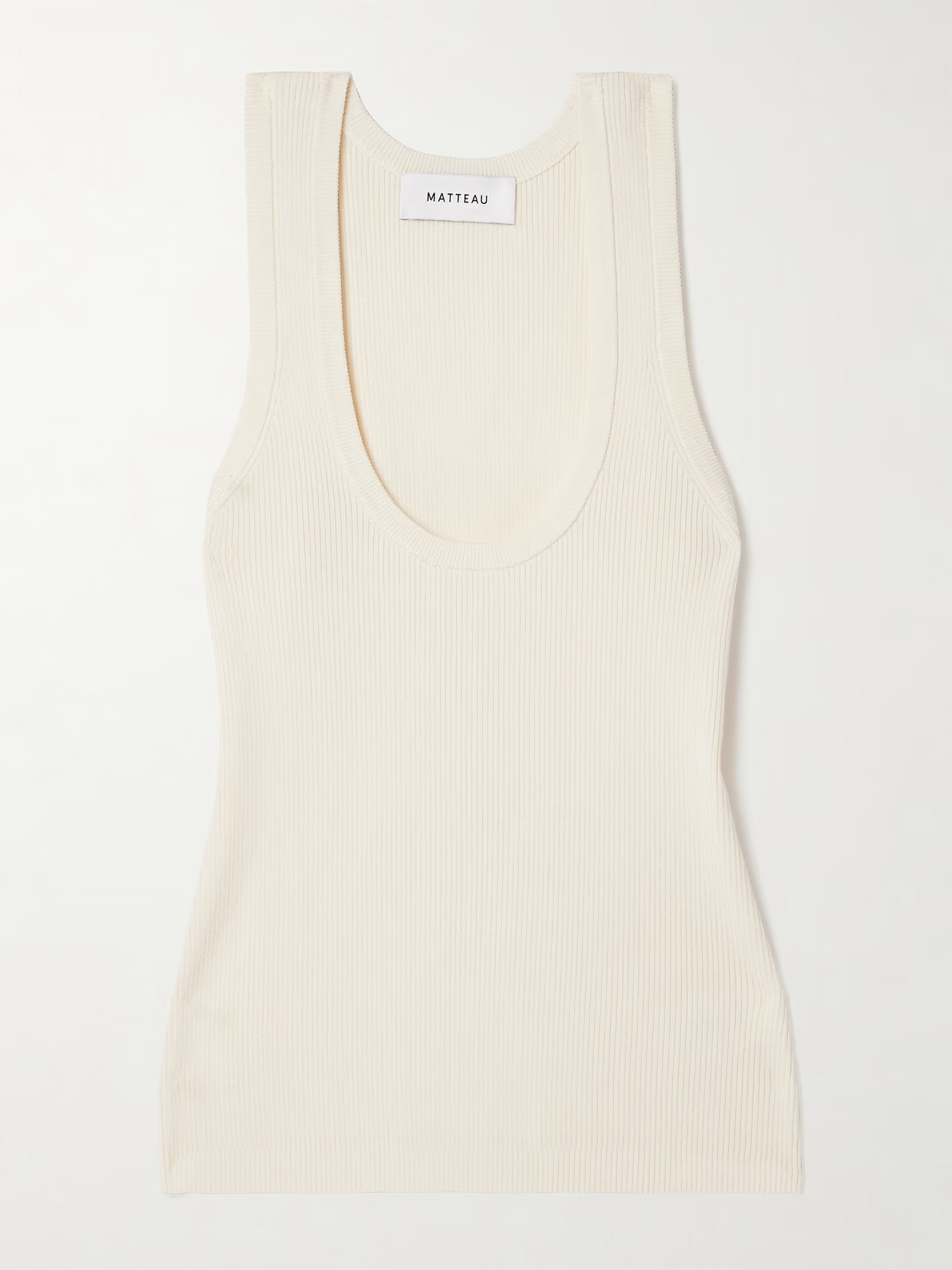 Matteau - Ribbed-knit Tank - Ecru | NET-A-PORTER (UK & EU)