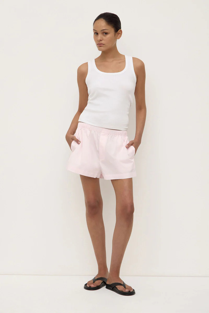 Everyday Poplin Short | Assembly Label