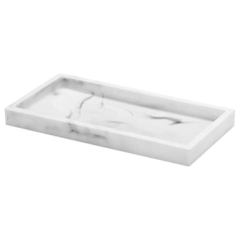 Emibele Bathroom Tray, Resin Countertop Vanity Tray Jewelry Storage Dresser Tray Kitchen Toilet T... | Amazon (US)