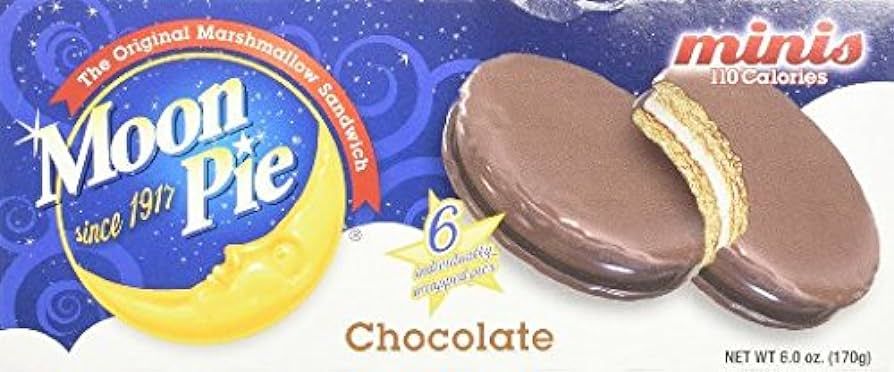 Moon Pie Chocolate Mini Pies - 6 Ct [Pack of 4 Boxes!] (24 Total Moon Pies!) | Amazon (US)