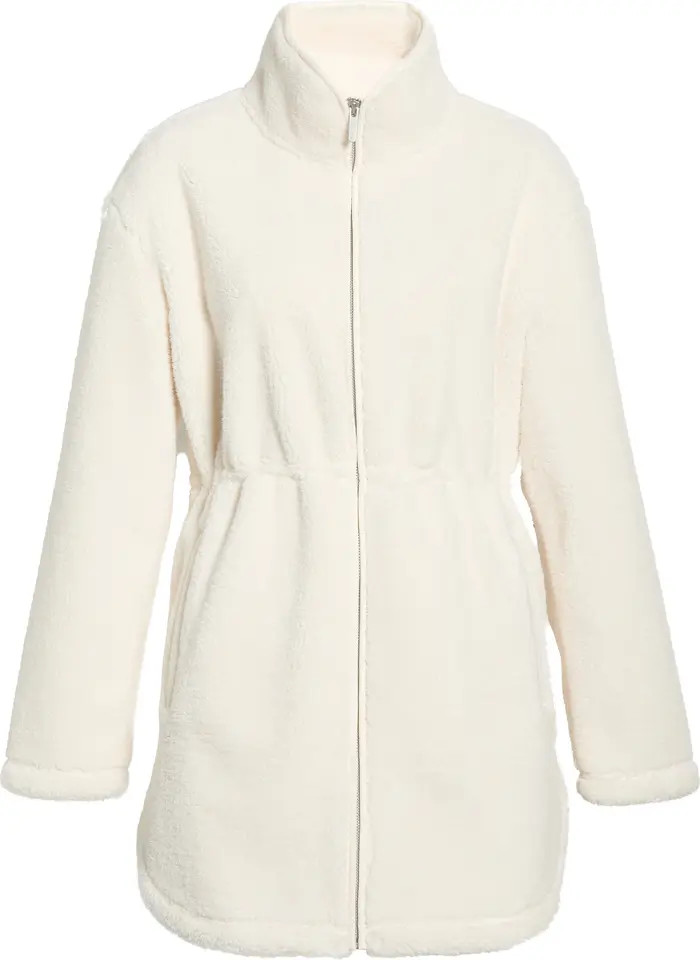 Faux Shearling Longline Jacket | Nordstrom