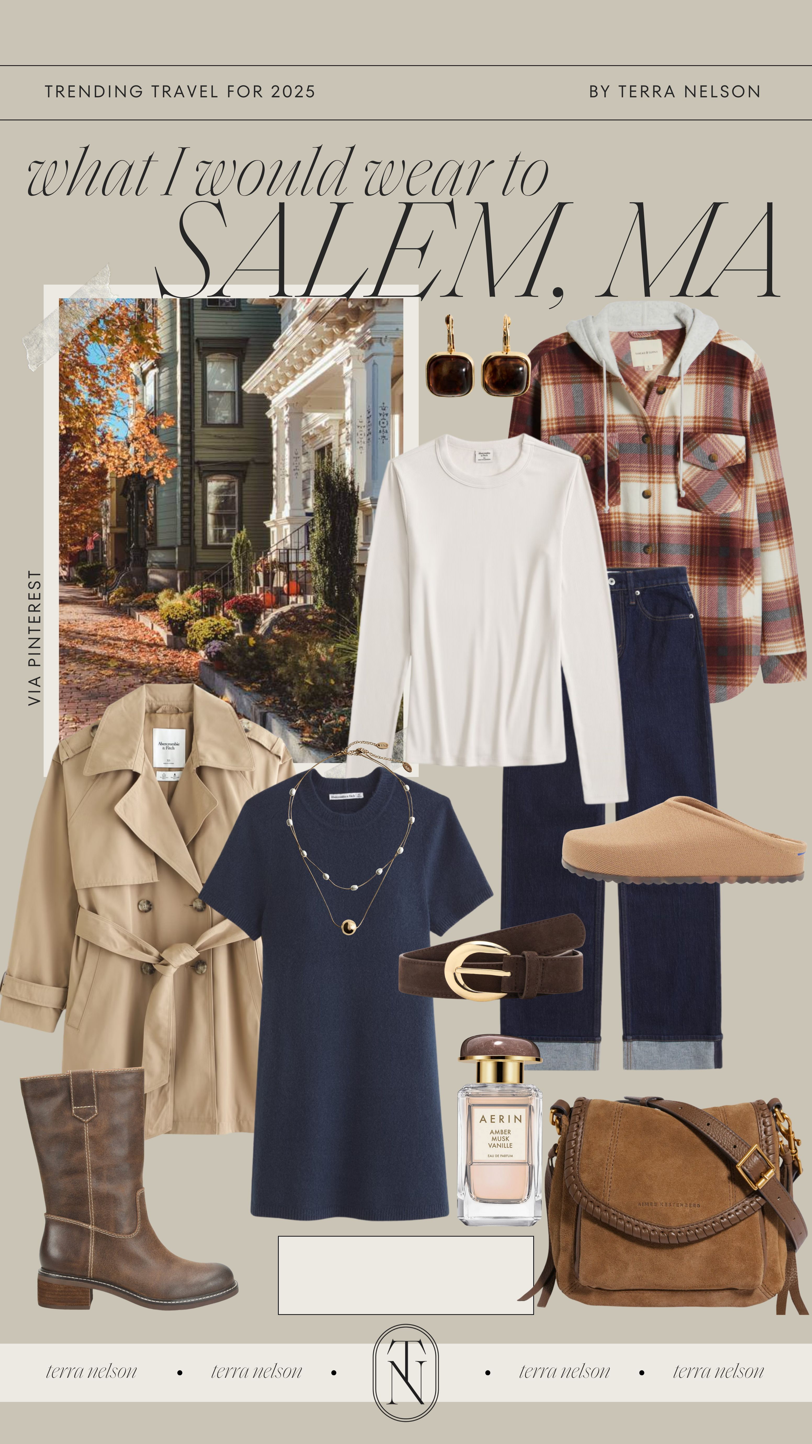 Outfit Ideas for Salem, MA!
Knit Sweaters / Midi Dresses with Boots / Linen Blazers / Denim Jackets / Neutral Cardigans  / Button-Up Shirts / Layered Tank Tops / Ankle Booties / High-Waisted Jeans / Utility Jackets / Ribbed Knit Tops / Lightweight Trench Coats / Cotton Turtlenecks / Neutral Jumpsuits / Leather Crossbody Bags / Felt Hats / Wide-Leg Trousers / Knit Midi Skirts / Oversized Flannel Shirts / Neutral Loafers / Slip Dresses with Layers / Lightweight Scarves / Earth-Tone Accessories / Transitional Matching Sets / Sheer Sweaters / Ballet Flats / Brown Handbags / Woven Belts / Neutral Mules / Gold Jewelry / Oversized Sweaters / Fall Accessories / Fall Flannel / 

 #LTKSeasonal #LTKStyleTip #LTKShoeCrush