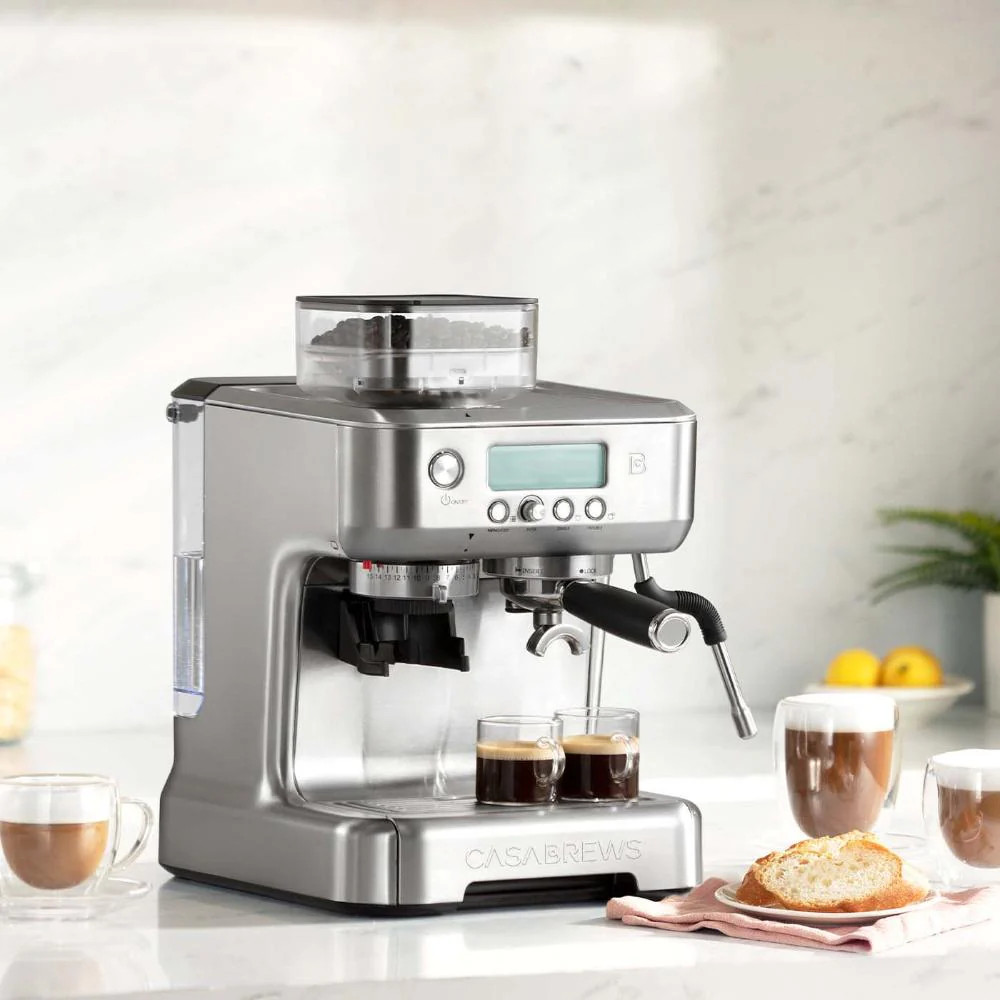 Home
	  
		
	  
	    /
	    Casabrews All-in-One Espresso Machine with Grinder and Digital LCD Di... | Sabavi Home