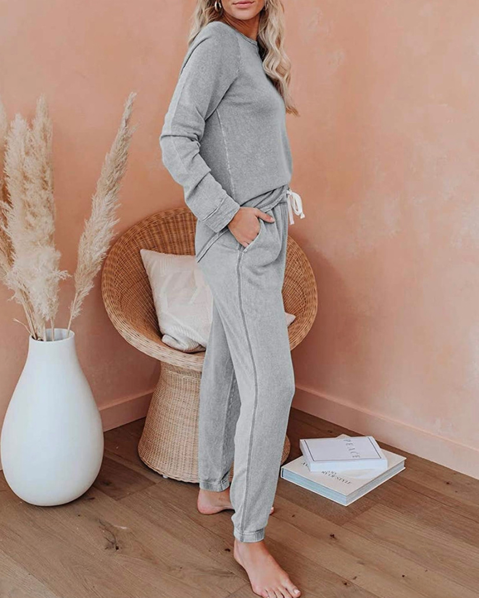 Fall PJs, Fall Pajamas, Fall Loungewear, Eurivicy Women's Solid Sweatsuit Set 2 Piece Long Sleeve Pullover and Drawstring Sweatpants Sport Outfits Sets 

#LTKunder50 #LTKstyletip #LTKSeasonal