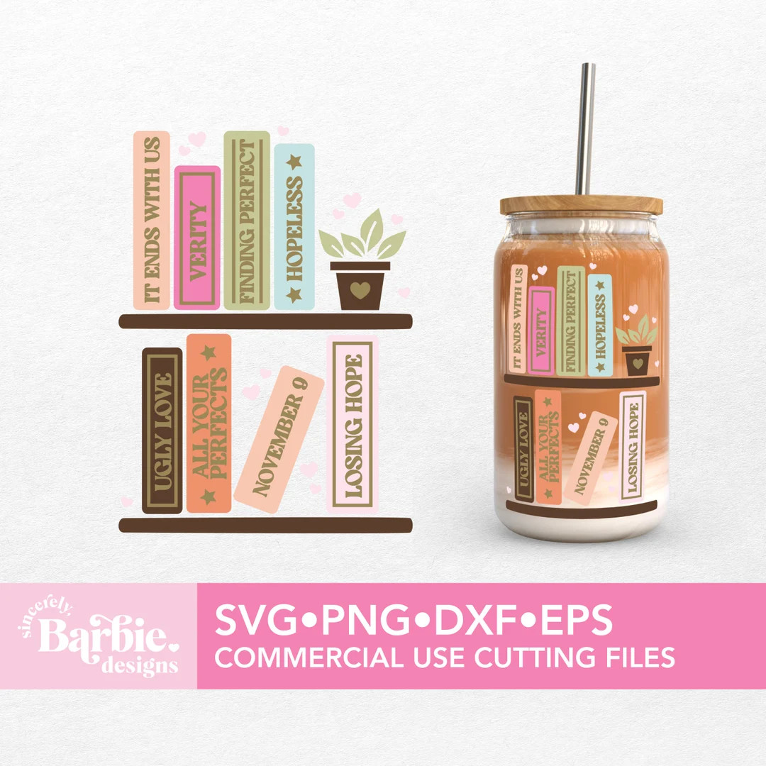 Book Svg Png Files Colleen Hoover Books Svg Reading Svg Digital Download - Etsy | Etsy (US)