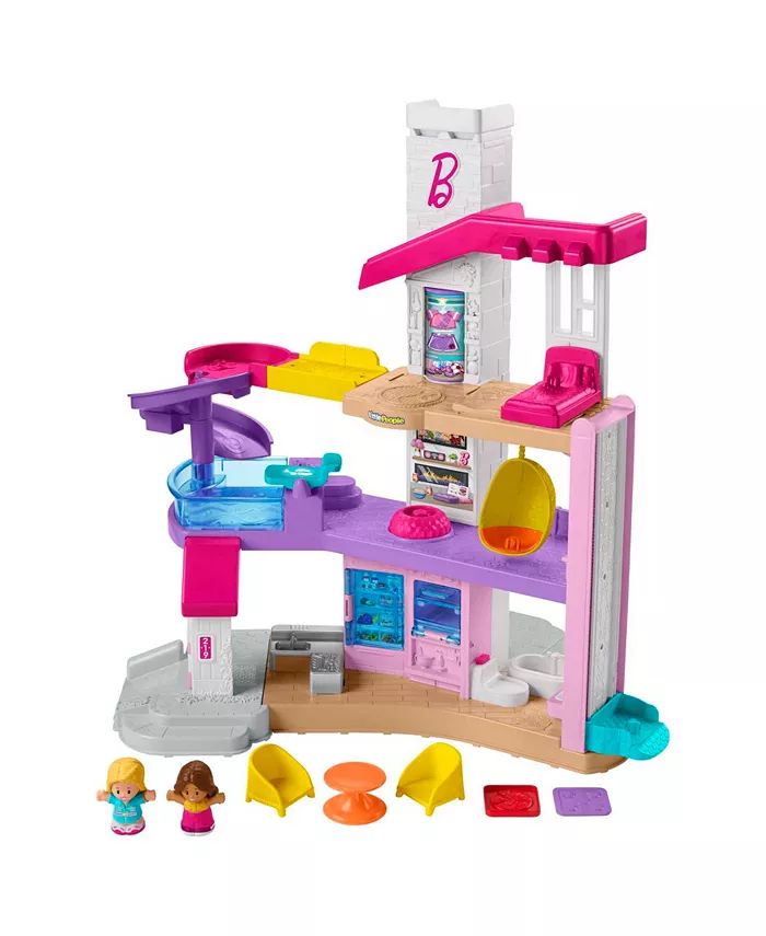 Little People Barbie Little DreamHouse Toddler Playset, Lights | Macys (US)