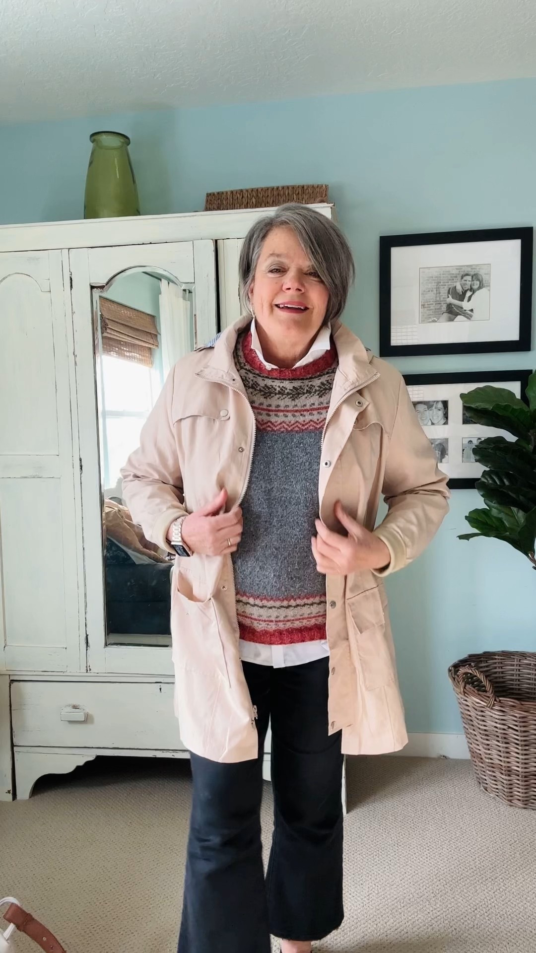 This is one of those easy winter outfits I reach for again and again 🤍
Comfortable, layered, and still pulled together—perfect for errands, lunch with friends, or a casual day at home.

I love how the lightweight neutral rain jacket softens the look while adding warmth, and the cozy patterned sweater layered over a crisp white shirt gives that classic, timeless feel. Finished off with black straight-leg jeans for an easy, flattering fit.

This is proof that winter style doesn’t have to be fussy to feel chic ✨
Simple pieces. Thoughtful layers. Effortless comfort.

Shop all the details below 👇


#LTKOver40 #LTKgrwm