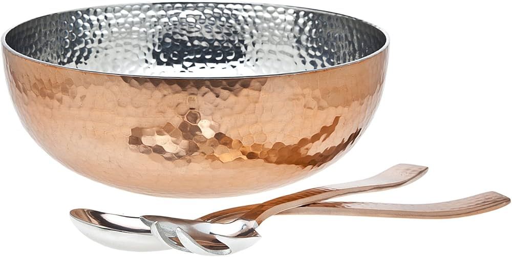 Godinger Hammered Bowl with server, Copper, 12 ounces | Amazon (US)