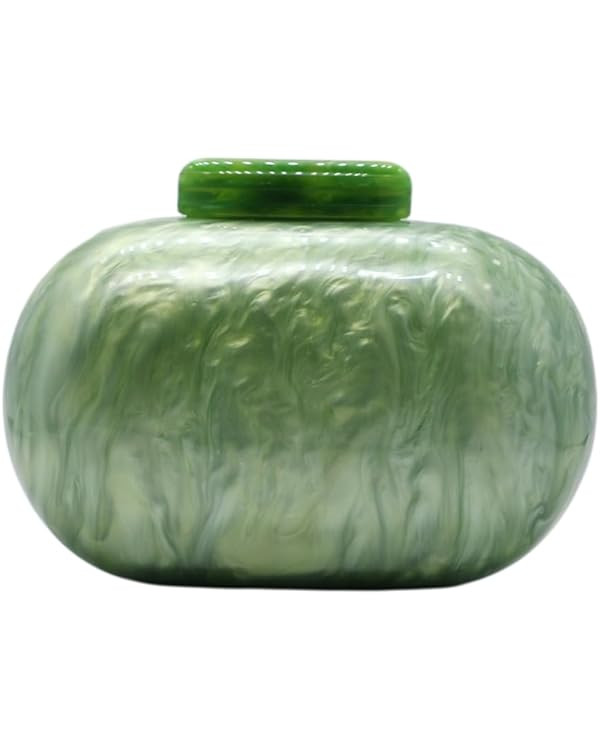 Acrylic Evening Clutch Bag for Women Shell Shape Shoulder Crossbody Bag Glitter Marble Purse Hand... | Amazon (US)