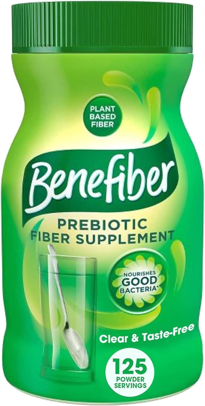 Benefiber Daily Prebiotic Fiber Supplement Powder for Digestive Health, Unflavored - 125 Servings... | Amazon (US)