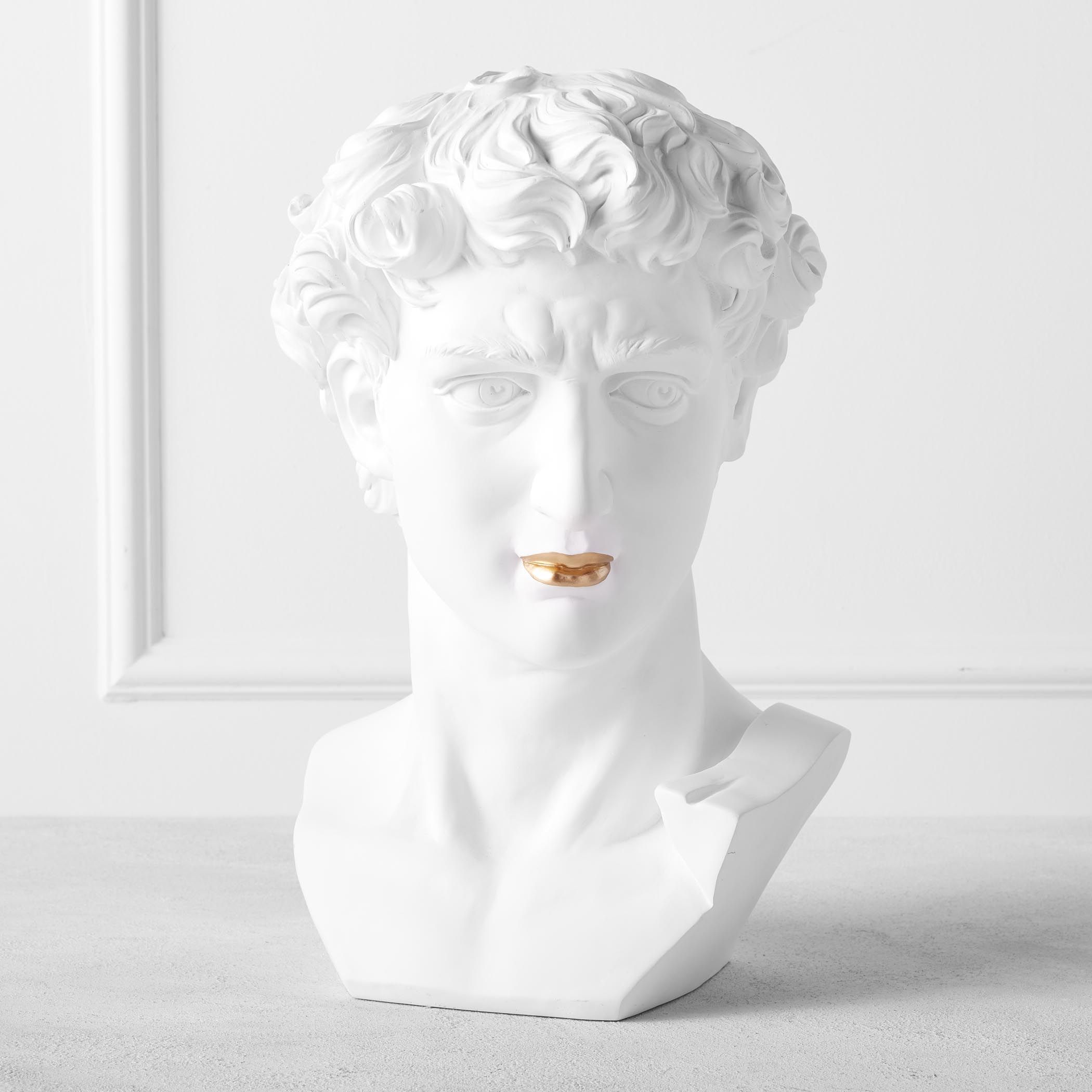 Large David Bust With Lips | Z Gallerie