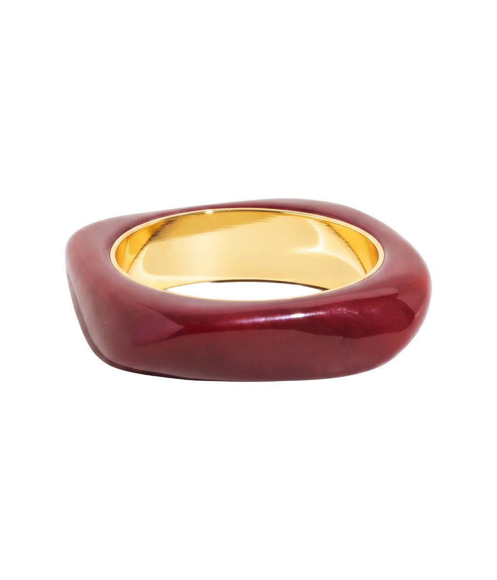 Paloma Bangle in Oxblood | Over The Moon
