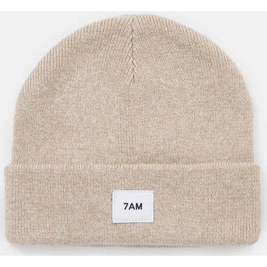 Heather Knit Beanie, Almond | Maisonette