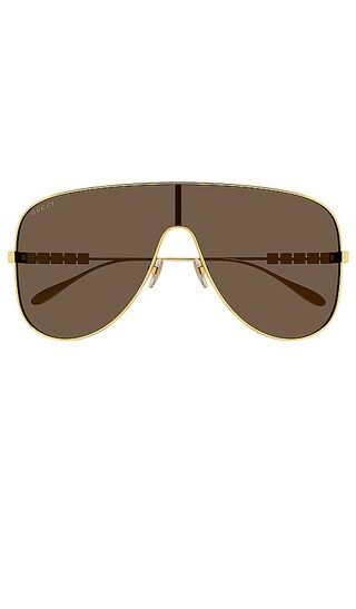 Metal Shield in Shiny Yellow Gold | Revolve Clothing (Global)